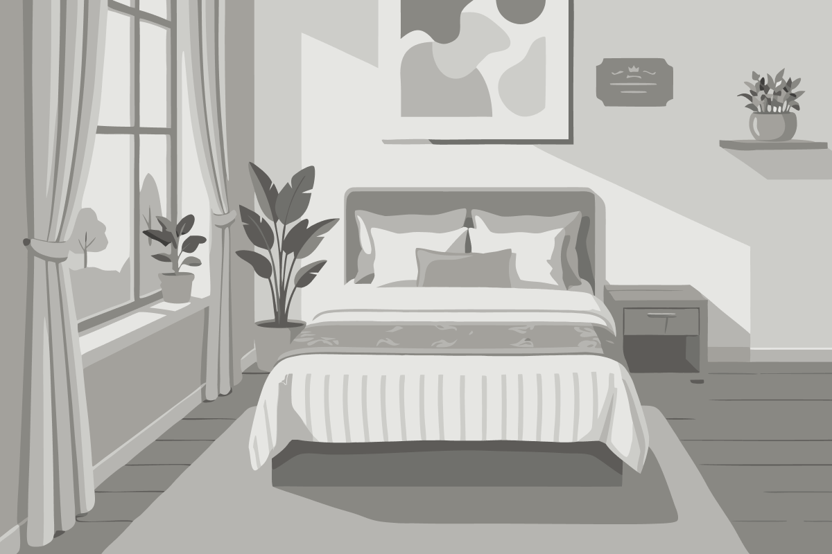 Apartamento de 1 dormitorio con sofá cama
